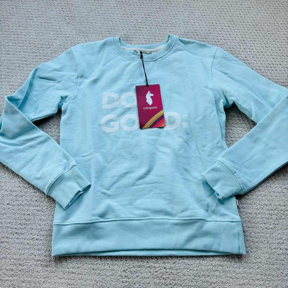 Cotopaxi do good ice Light Blue Crewneck Sweatshirt